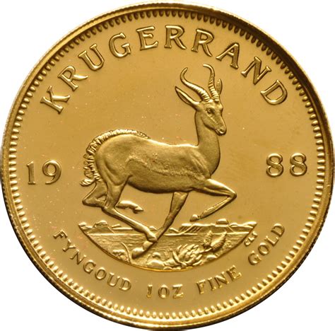Gold Ounce 1988 Krugerrand Coin From South Africa Online Coin Club