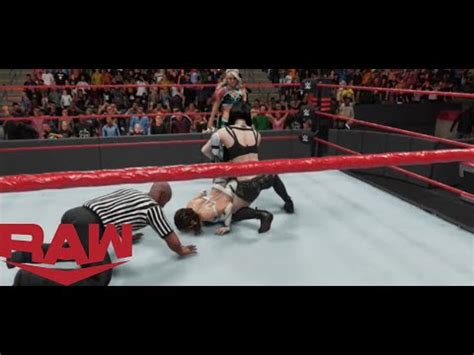 WWE 2k19 RAW Kairi Sane Vs Paige Vs Nia Jax Vs Alexa Bliss YouTube