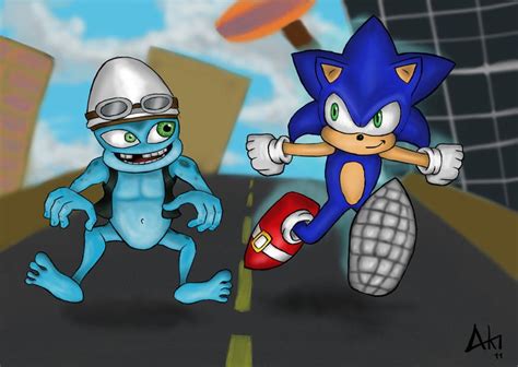 Sonic Vs Crazy Frog By Aki743 On Deviantart