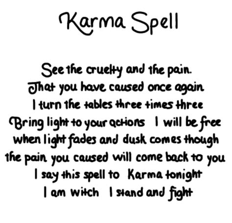 Pin By Cynthia On Spells Witchcraft In 2022 Karma Spell Easy Spells