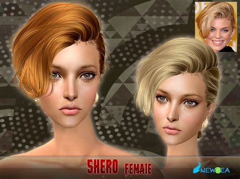 The Sims Resource Newsea Sims2 Hair J055f Shero