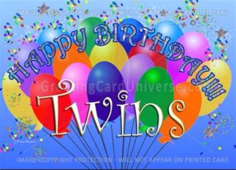 Happy Birthday Twins Birthday Wishes And Images Birthday Wishes For