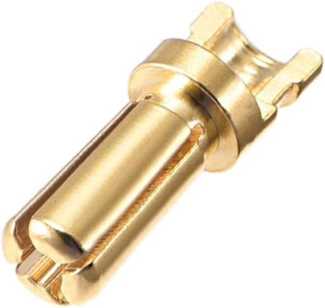 Uxcell 35mm Bullets Connector Gold Plated Banana Plugs