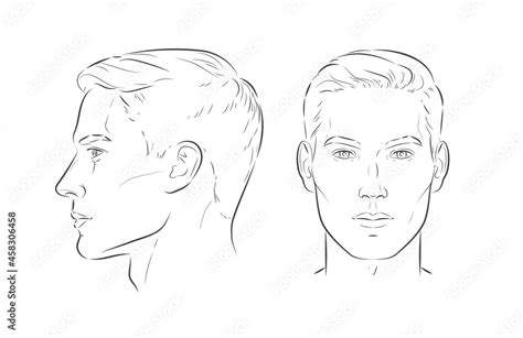 How To Draw A Male Face Side View