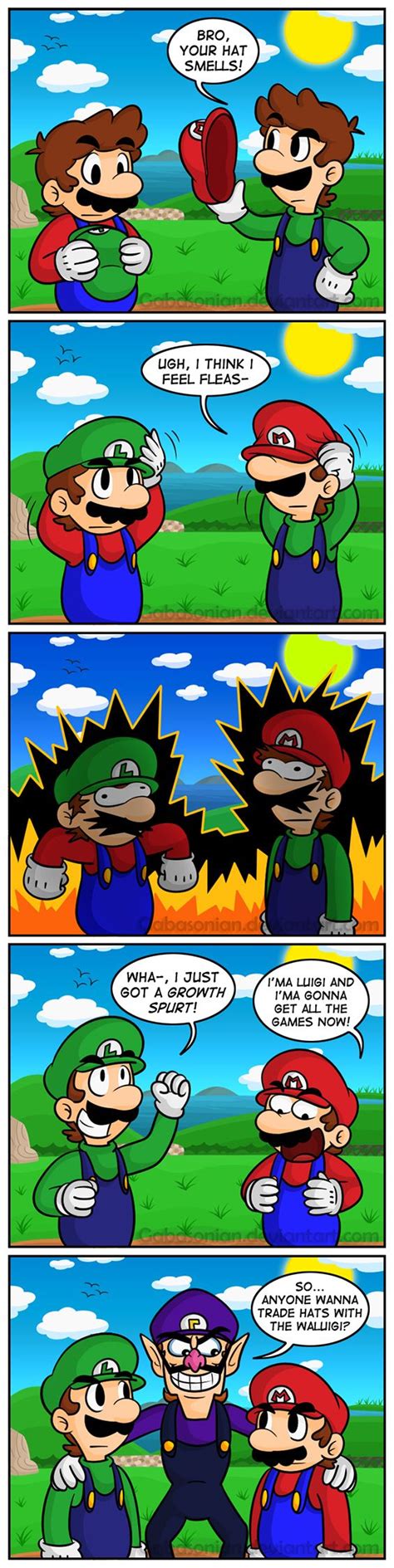 Switching Caps In Mario Ds By Gabasonian On Deviantart Super Smash Bros Memes Mario Funny