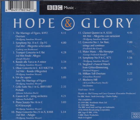 Hope And Glory Original Soundtrack Buy It Online At The Soundtrack To