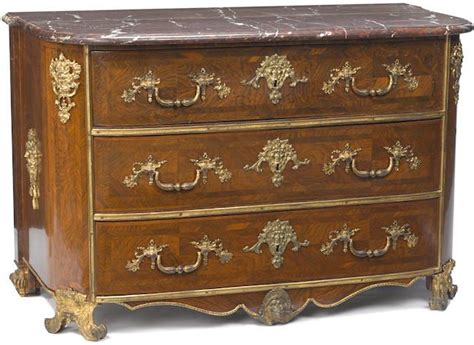 A Fine Régence Gilt Bronze Mounted Kingwood And Rosewood Parquetry