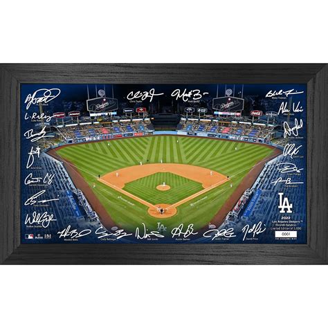 Los Angeles Dodgers 2022 Signature Field Photo Frame Shop The Los