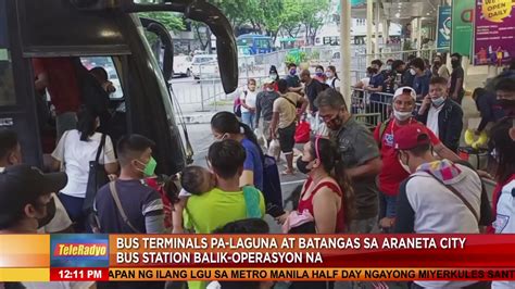 Ilang Biyahero Maagang Dumagsa Sa Bus Terminal Sa Edsa Cubao Maagang Dumagsa Ang Mga Pasahero