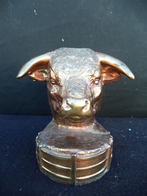 Hereford Brass Bull Head