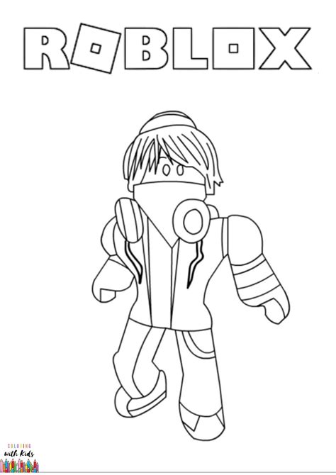 Just download and print them. Roblox Avatar Coloring Page | coloringwithkids.com