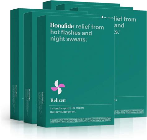 Bonafide Relizen Powerful Hormone Free Relief From Hot Flashes And