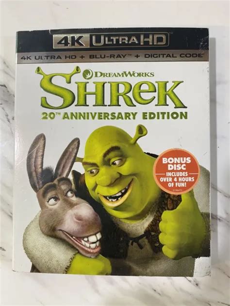 Dreamworks Shrek 20th Anniversary Edition 4k Blu Ray Digital Brand