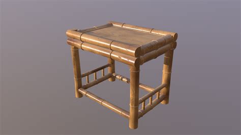 Bamboo Table 3d Model By Wang2dog 64fea12 Sketchfab