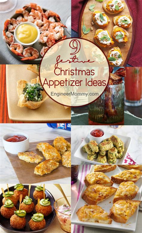 Snacks für party appetizers for party appetizer recipes meat appetizers simple appetizers christmas appetizers recipes dinner parties food wine craft party diy party party ideas felt christmas decorations christmas crafts homemade christmas christmas ornaments pinterest. 9 Festive Christmas Appetizer Ideas - Engineer Mommy | Christmas appetizers, Dinner appetizers ...