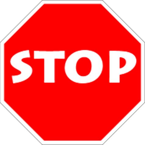 Download High Quality Stop Sign Clip Art Transparent Transparent Png