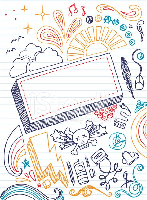 Notebook Doodles Stock Vector