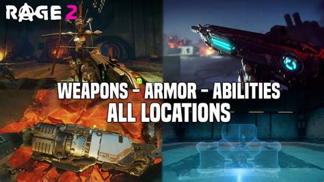 Rage 2 All Weapon Armor Sets And Power Up Locations Guide 100