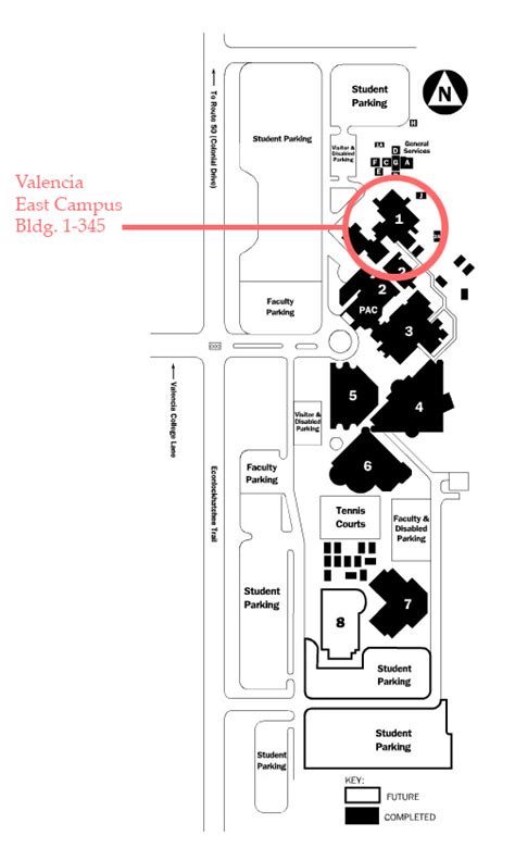 Map Of Valencia West Campus World Map