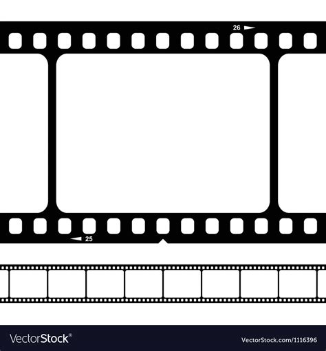 Blank 35mm Film Strip Royalty Free Vector Image