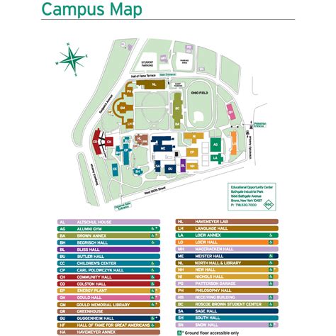Campus Map Bronx Cc Catalog
