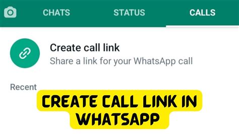 How To Create Call Link In Whatsapp Youtube