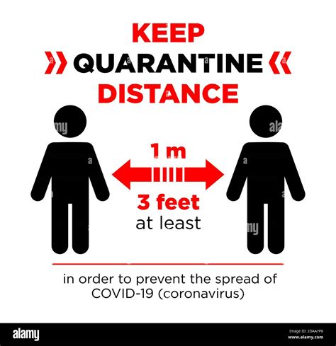Keep Quarantine Distance Sign Coronavirus Epidemic Protective