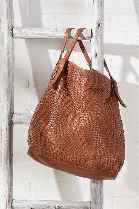 Soft Surroundings Leather Woven Hobo Grey In 2021 Boho Leather Bags