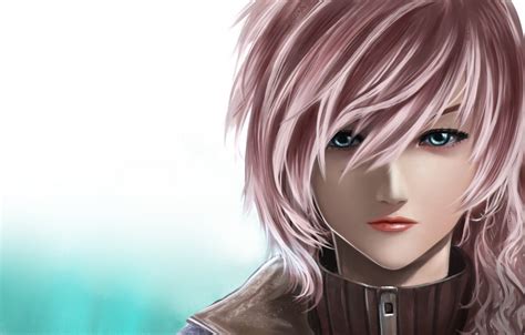 X Resolution Pink Haired Female Anime Character Illustration Final Fantasy Xiii
