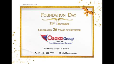 Foundation Day Customers Greetings Celebrate Your Company Anniversary