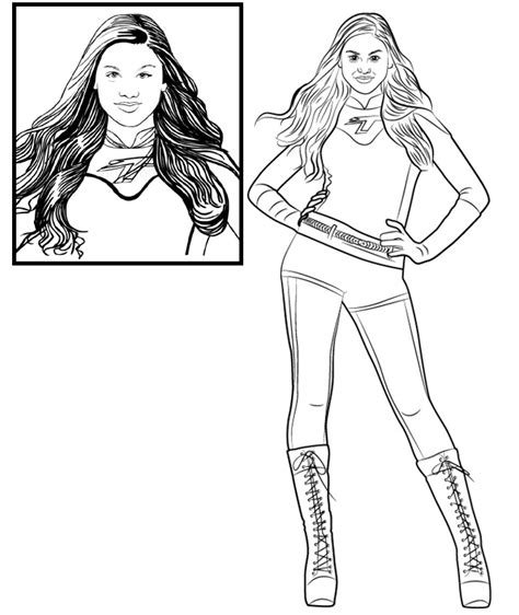 Phoebe Thundermans Coloring Page Coloring Pages