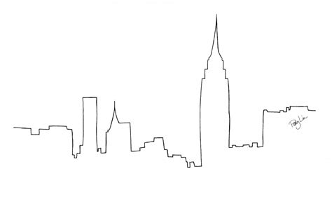 New York Skyline Line Drawing At Explore