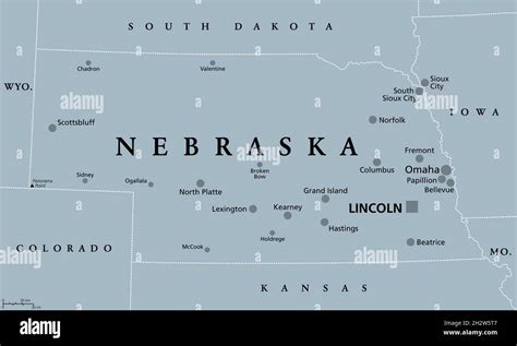 Lincoln Nebraska Map Hi Res Stock Photography And Images Alamy