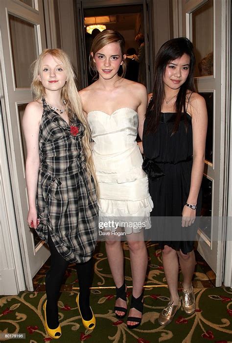 Actresses Evanna Lynch Emma Watson And Katie Leung Attend A Drinks