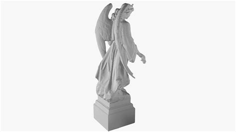 Angel Statue 3d Model 39 Lwo Obj 3ds C4d Blend Free3d