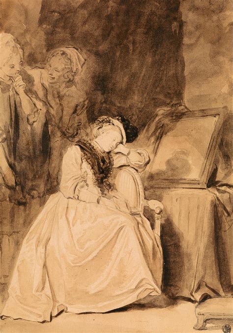 the dreamer drawing by jean honore fragonard