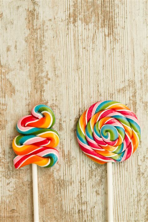 Colorful Lollipops Of Different Shapes Stock Image Image Of Food