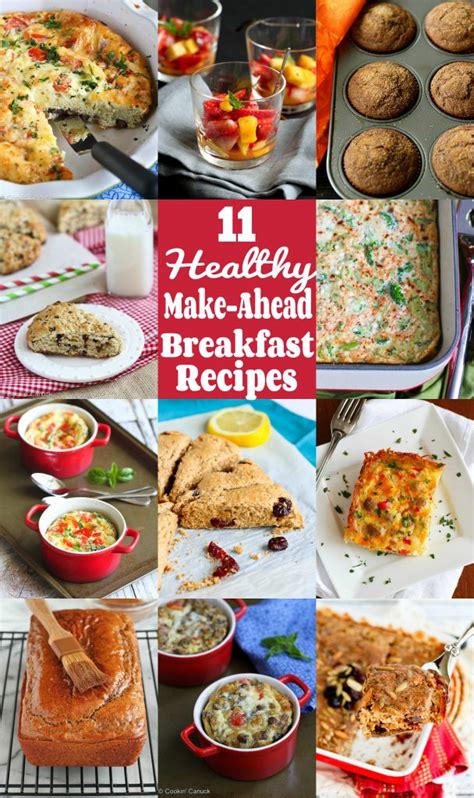 11 Healthy Make-Ahead Breakfast Recipes - Cookin Canuck