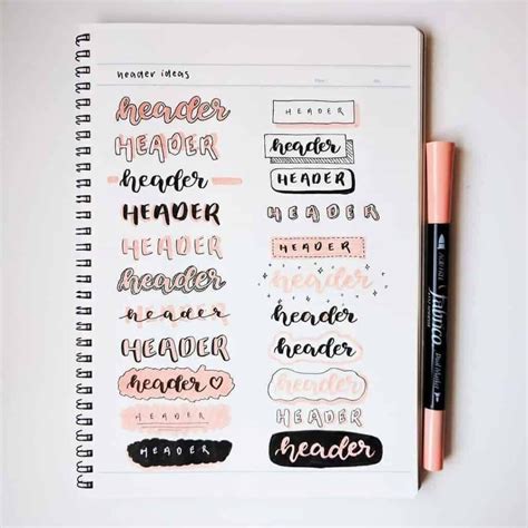 60 Amazing Doodle How Tos For Your Bullet Journal My Inner
