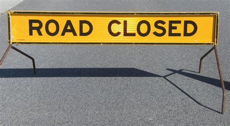 Free Road Closed Sign 2 Stock Photo