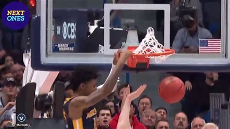 Ja Morant Leaves Earth For A Monster Dunk Vs Marquette Ncaa Tournament First Round Next