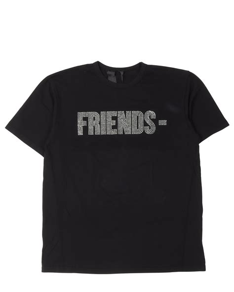 Vlone La Exclusive Rhinestone Friends T Shirt