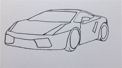 Kids Drawinghow To Draw A Car Lamborghini Gallardo Easy Step By