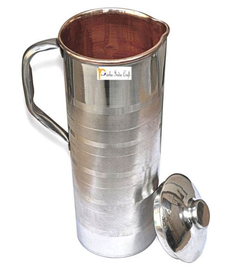 Prisha India Craft Copper Pitchers 1000 Ml Buy Online At Best Price In India Snapdeal