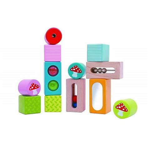 Everearth Wooden Discovery Blocks With Sound Baby Vegas