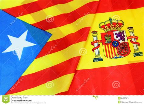 Spain And Catalan Flah Stock Image Image Of Kingdom 24967879