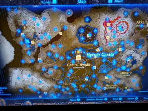 Botw Map With All 120 Shrines