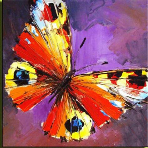 Cuadro Popular pintado a mano animales modernos hermosa mariposa