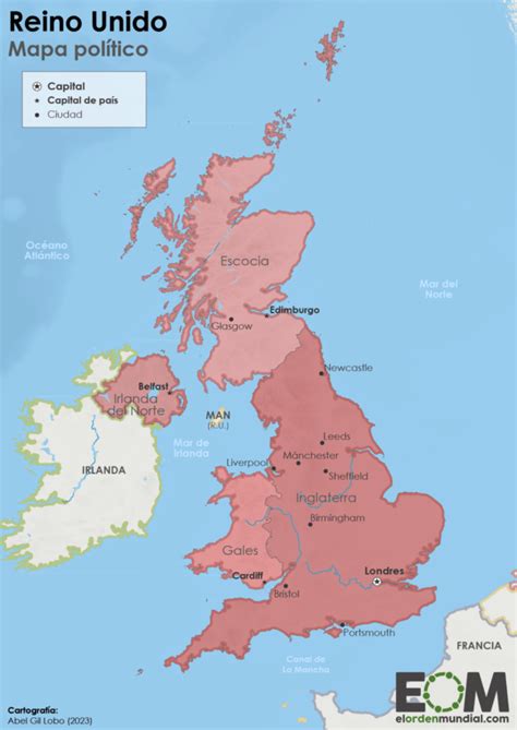 El mapa político de Reino Unido Mapas de El Orden Mundial EOM