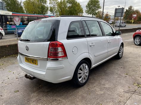 vauxhall zafira 1 6 exclusiv 5dr for sale in st helens cmh vehicle sales and hire